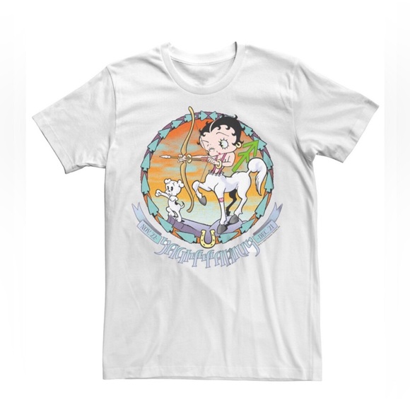 New Betty Boop Zodiac Graphic Tees - Picture 2 of 3